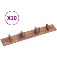 Kantlist 10 st brun plast vidaXL