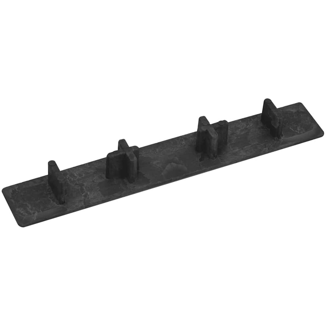 Kantlist 10 st svart plast vidaXL – bild 2