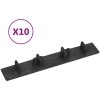 Kantlist 10 st svart plast vidaXL – miniatyr 1