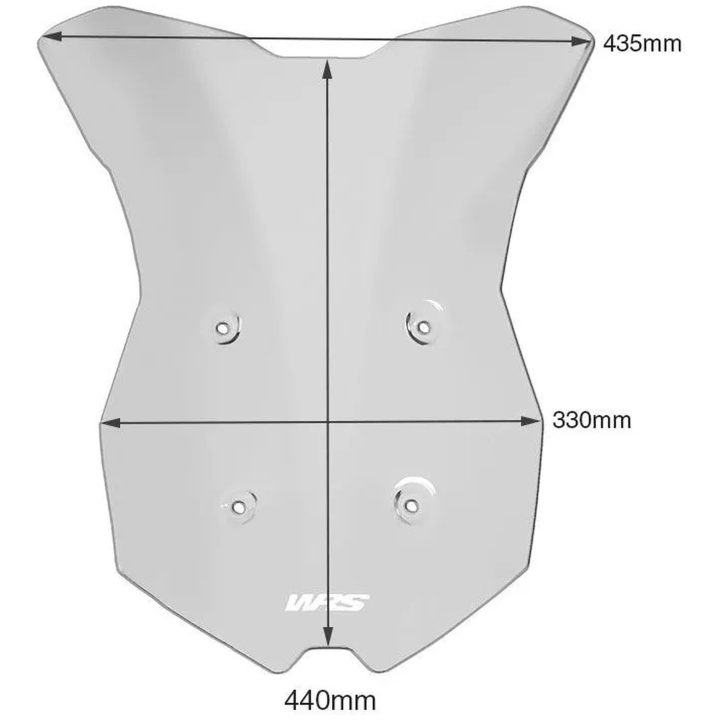 Kåpglas Tourer Rök WRS Vindruta – bild 7