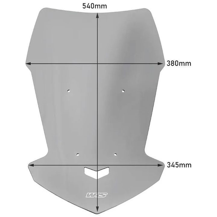 Kåpglas Tourer Rök WRS Vindruta – bild 2
