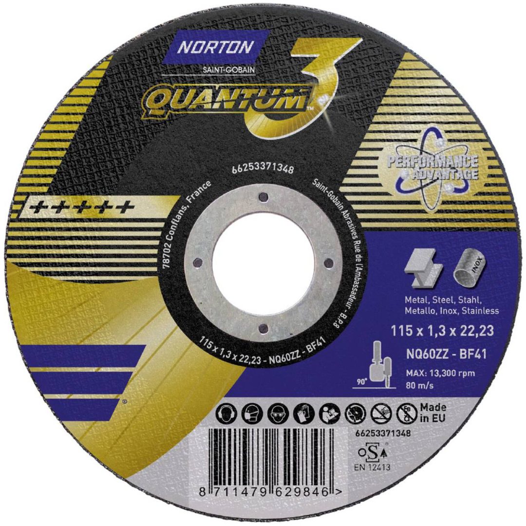 Kapskiva Quantum 3 NORTON KAPSKIVA QUANT3 125X1,0X22 T41