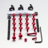Kåpskruvsats Aluminium Röd PRO BOLT – miniatyr 1
