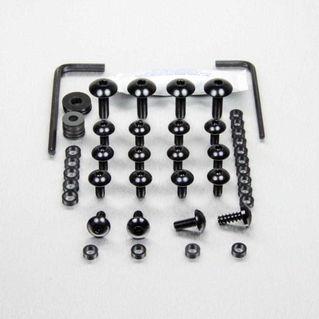 Kåpskruvsats Aluminium Svart PRO BOLT