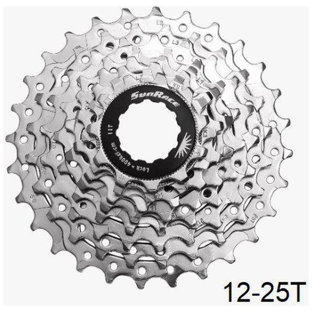 Kassett 8-speed Sandblast Satin SUNRACE