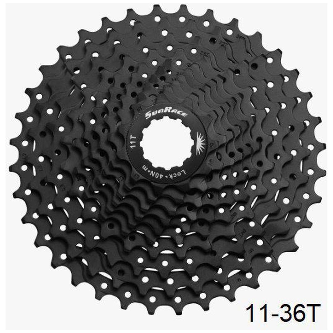 Kassett CSMS1 10-delad Svart SUNRACE
