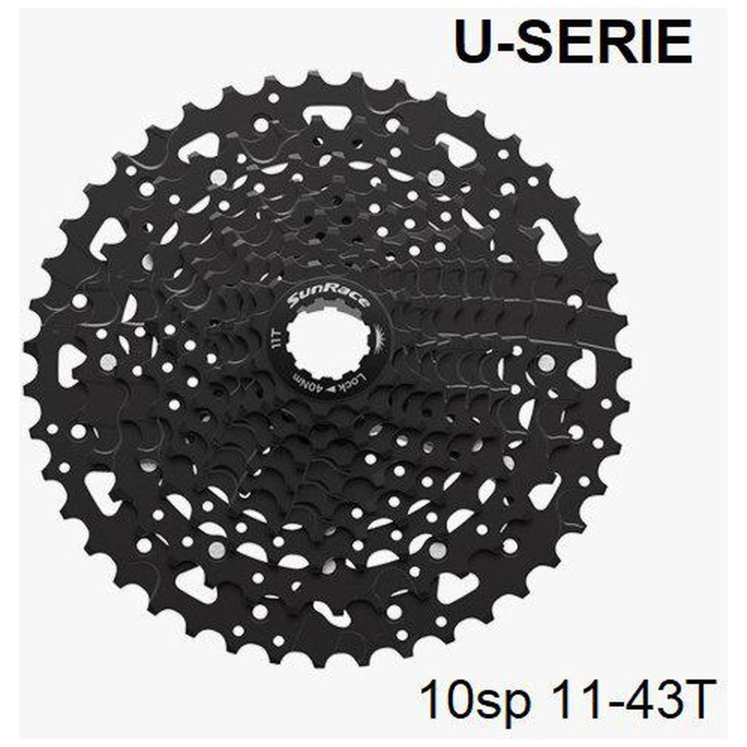 Kassettdrev 10-speed Svart SUNRACE