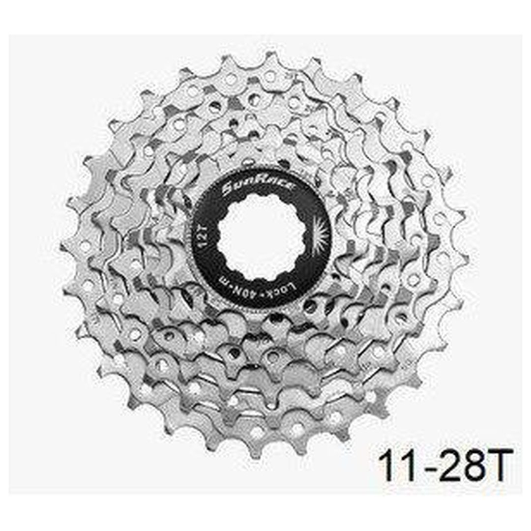 Kassettdrev 7-växlat Sandblast-Satin SUNRACE