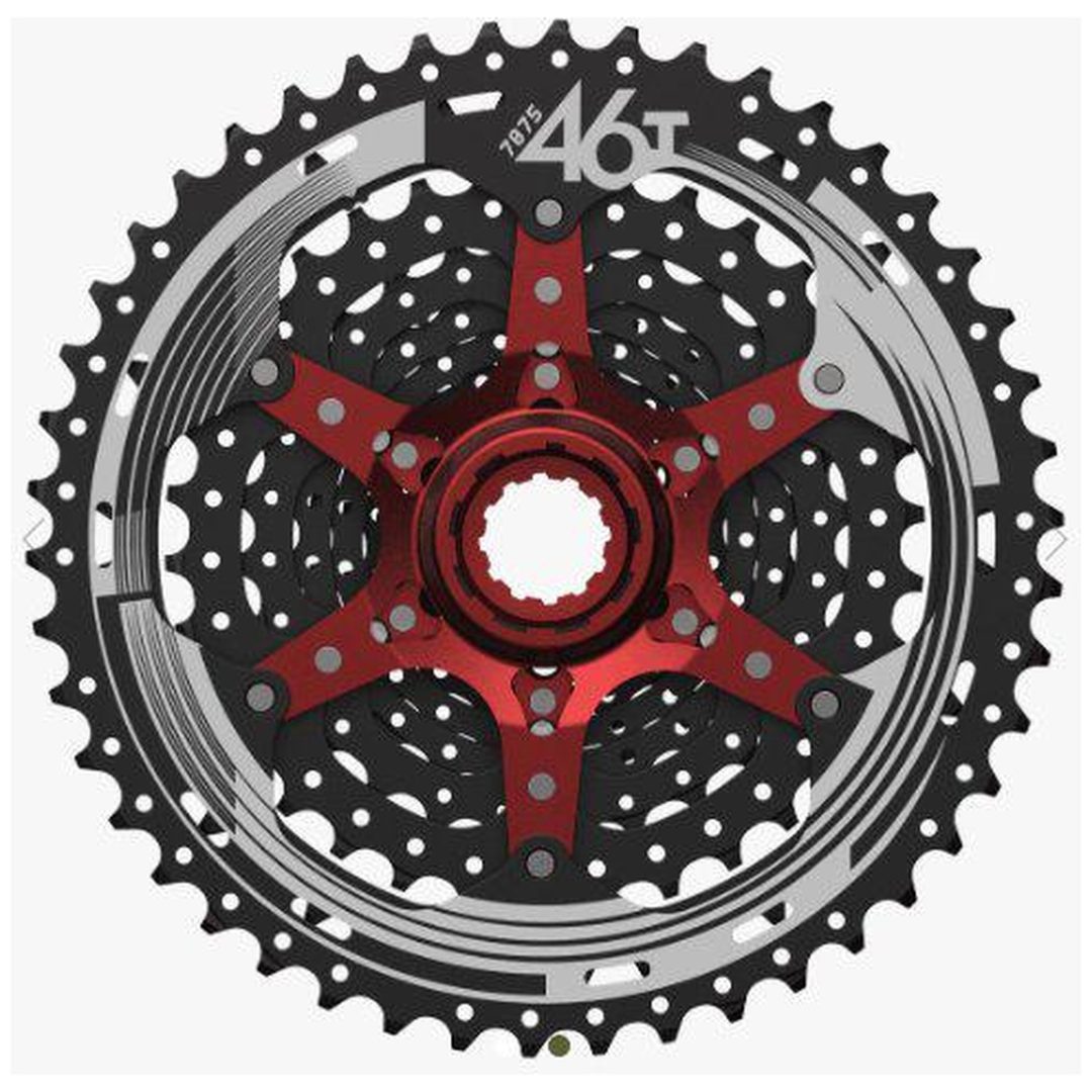 Kassettdrev CSMX3 10-speed Röd SUNRACE – bild 2