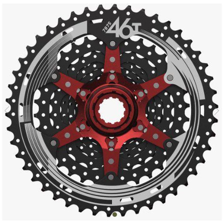 Kassettdrev CSMX3 10-speed Röd SUNRACE – bild 2