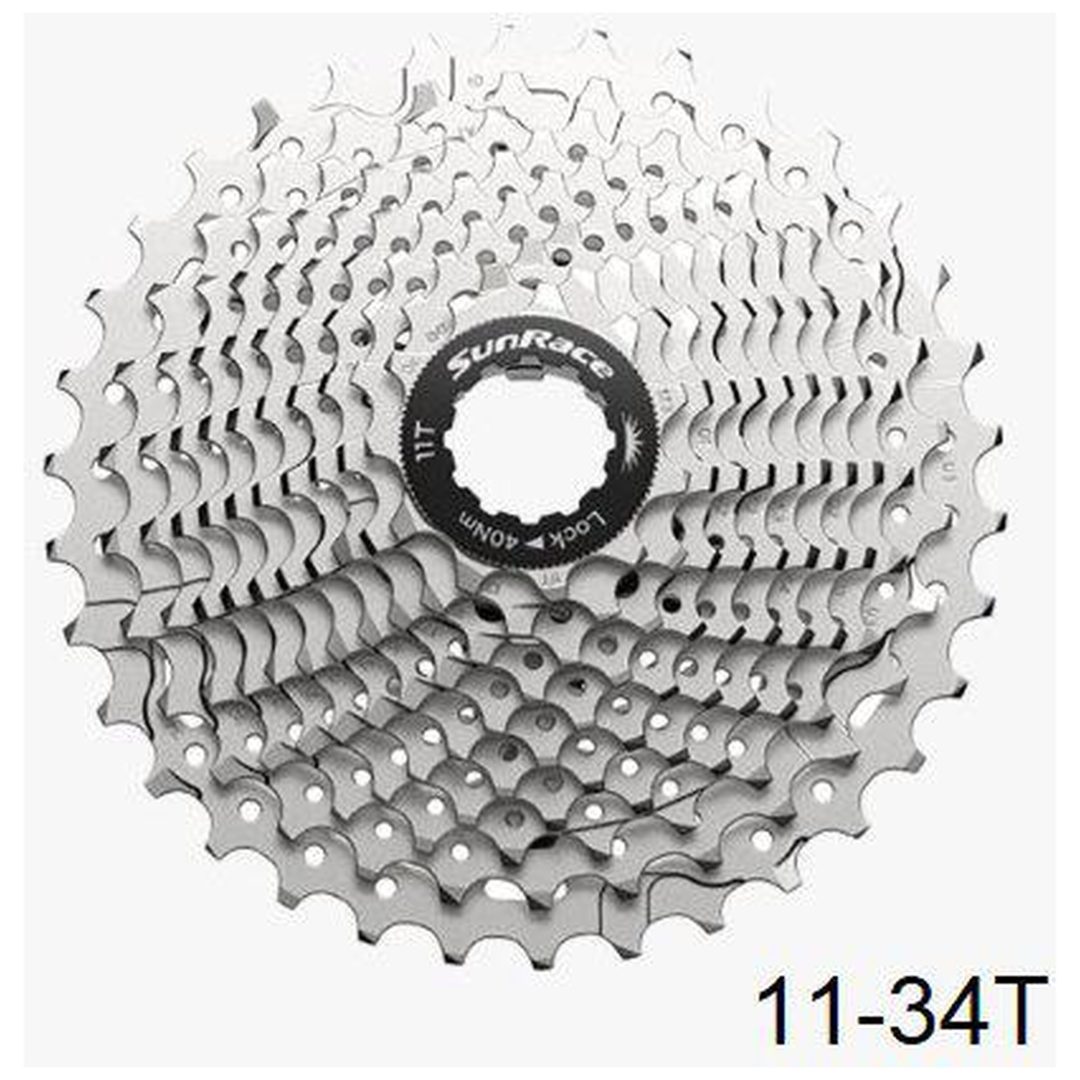 Kassettdrev RX 11-delad Aluminium SUNRACE