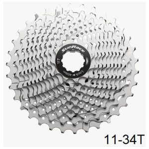 Kassettdrev RX 11-delad Aluminium SUNRACE