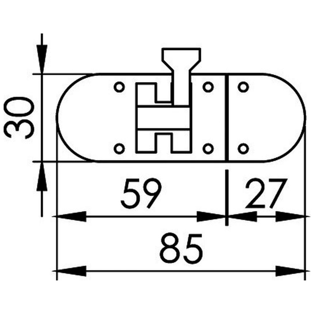 Kastregel Anti-vibrations 85x31 Osculati – bild 2