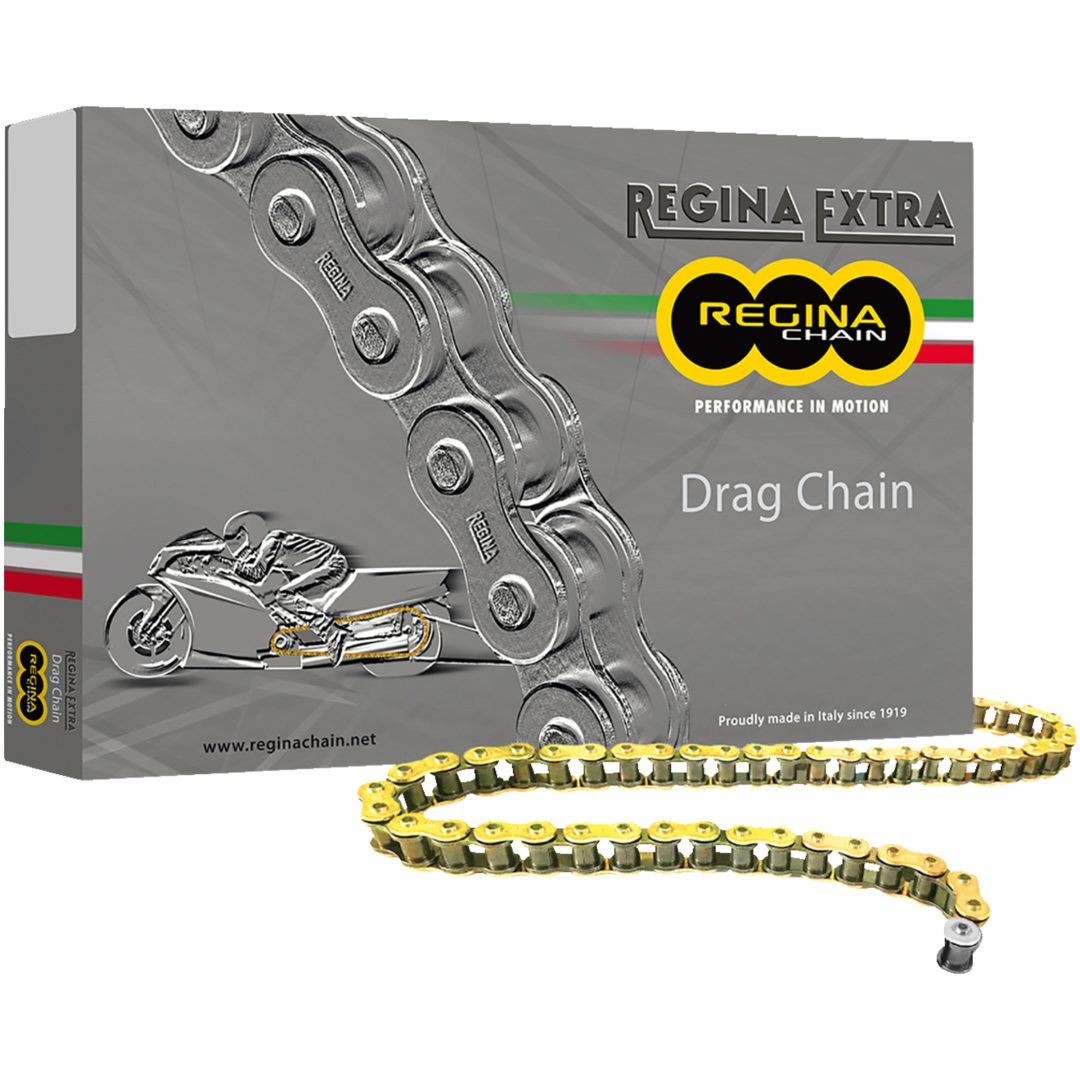 Kedja 520 DR Series Drag Racing Guld/Svart REGINA