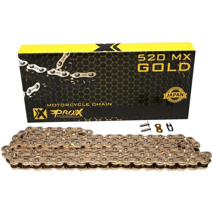 Kedja 520 MX Guld Prox 120 länkar – bild 3