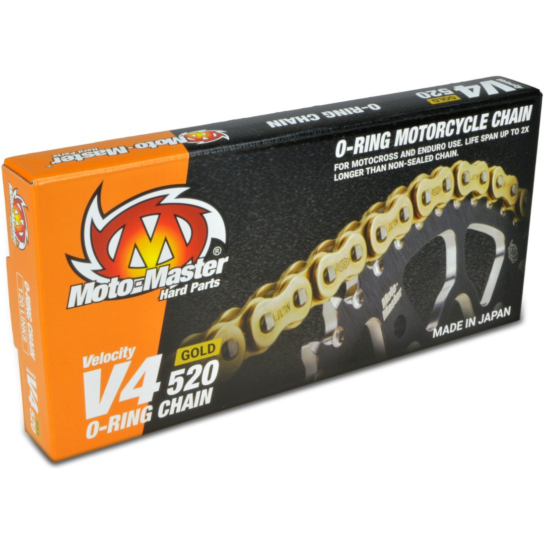 Kedja 520 V4 Series O-Ring Guld MOTO-MASTER 120 Länkar