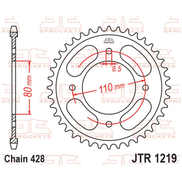 Kedjekit 428HDR JT CHAINS – bild 2