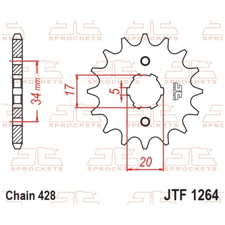 Kedjekit 428HDR JT CHAINS – bild 3
