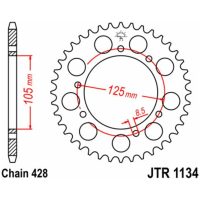 Kedjekit 428ZVX Stål EK