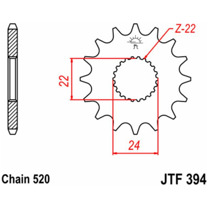 Kedjekit 520HDS Superförstärkt Oringad Stål JT CHAINS – bild 5