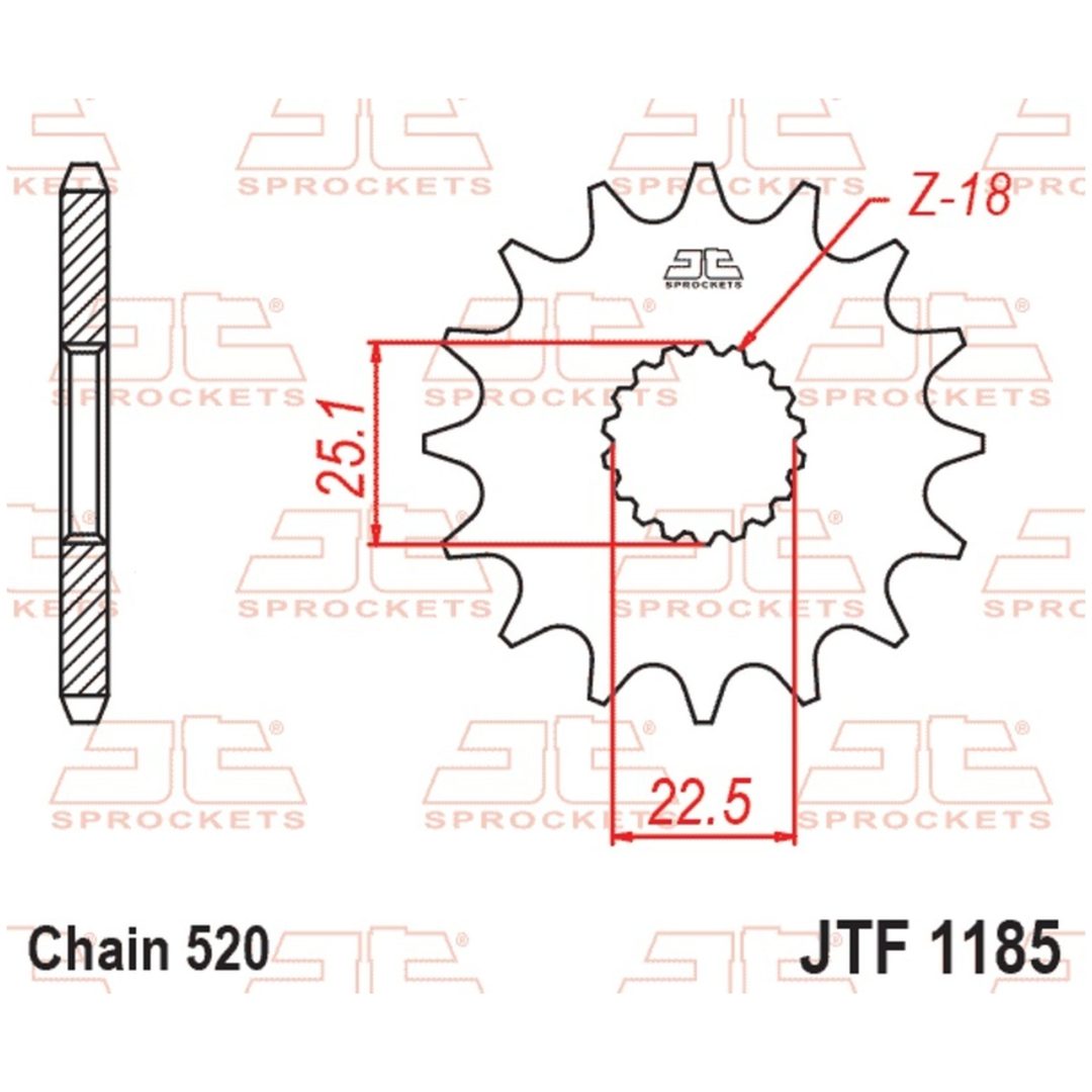 Kedjekit 520SRX2 Guld EK 102 – bild 2