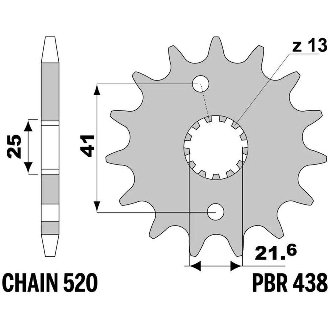 Kedjekit 520SRX2 Guld EK 108 – bild 3