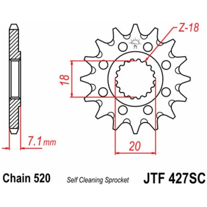 Kedjekit 520SRX2 Guld EK 122 – bild 2