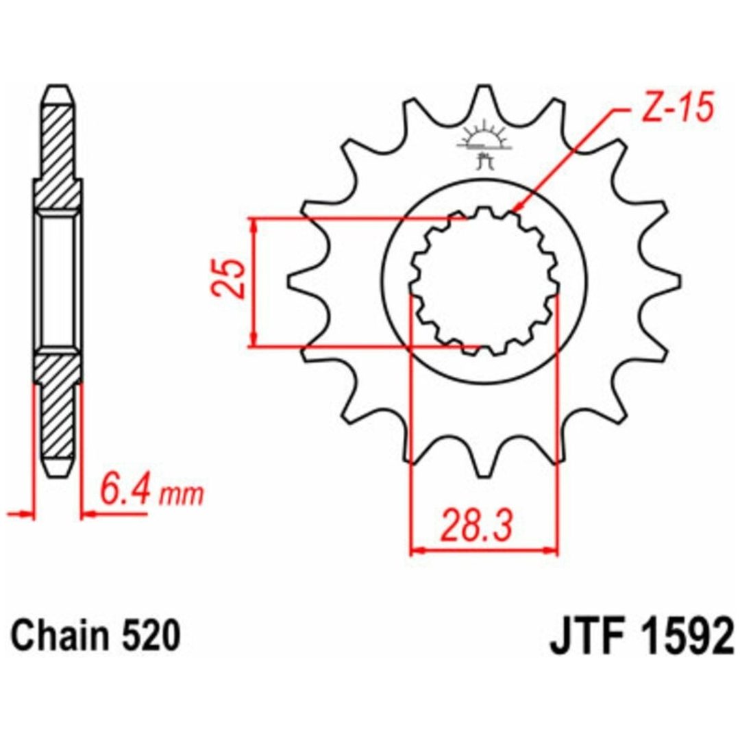 Kedjekit 520SRX2 Guld EK 98 – bild 2