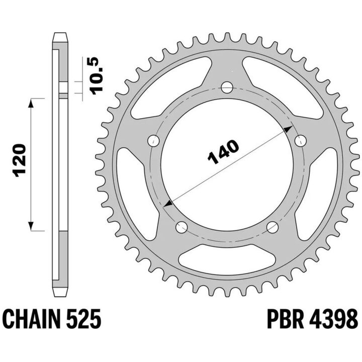 Kedjekit 525SRX2 Guld EK 108 – bild 2