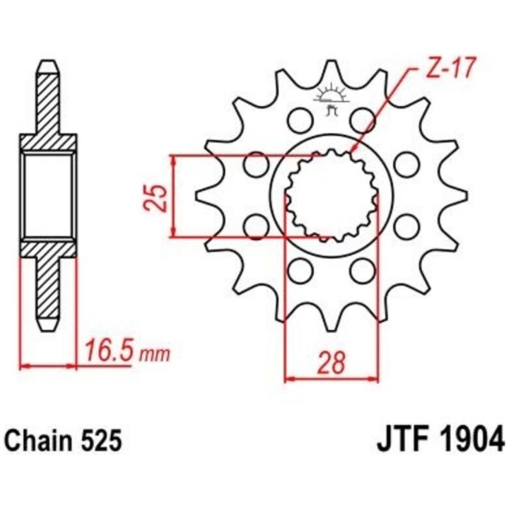 Kedjekit 525SRX2 Guld EK 110 – bild 2