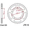 Kedjekit 525Z3 Superförstärkt XS-Ring Standard Bakdrev Stål JT CHAINS – miniatyr 3