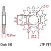 Kedjekit 525Z3 Superförstärkt XS-Ring Standard Bakdrev Stål JT CHAINS – miniatyr 5