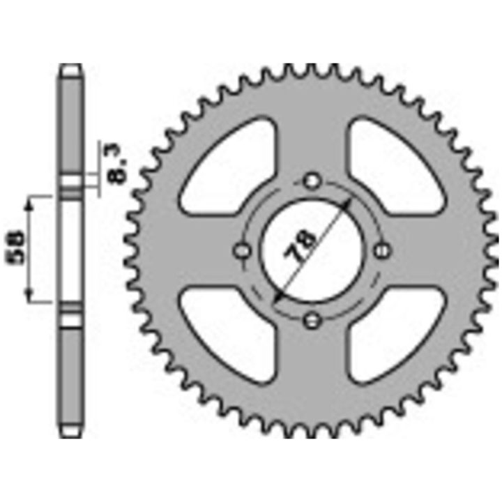 Kedjesats 428ZVX EK 126 – bild 2