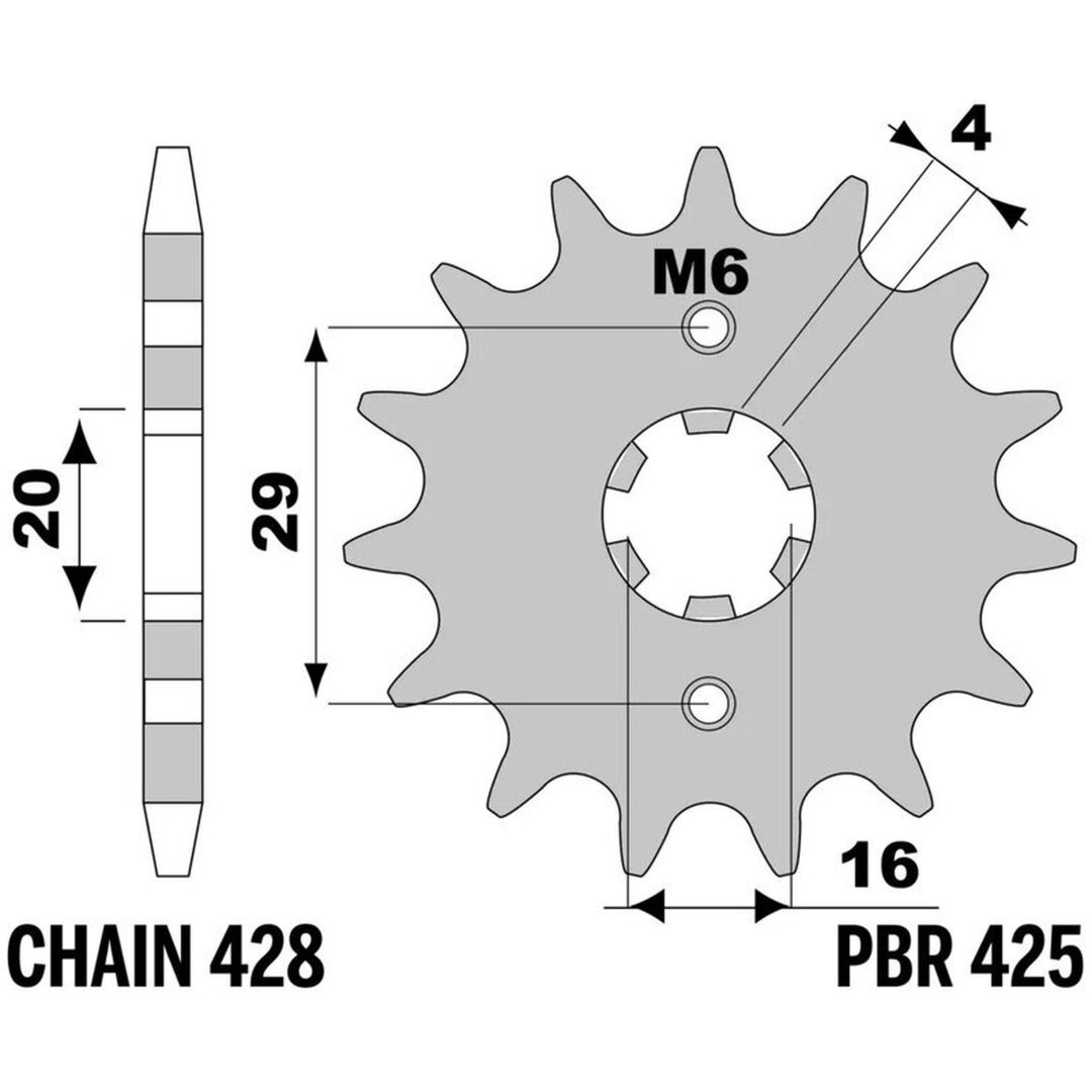 Kedjesats 428ZVX EK 134 – bild 3