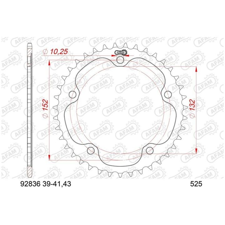 Kedjesats 525XSR2 Super-Reinforced AFAM – bild 3