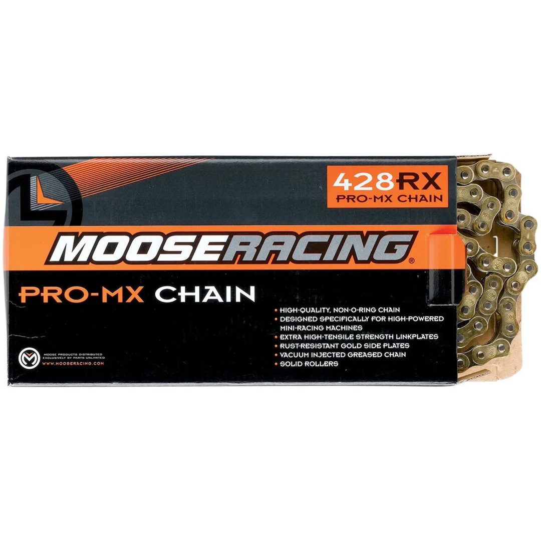 Kedjor 428 RXP Moose Racing Pro-mx Guld 90 Länk – bild 2