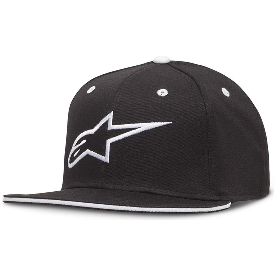 Keps Ageless Flatbill Svart/Vit Alpinestars Small/Medium