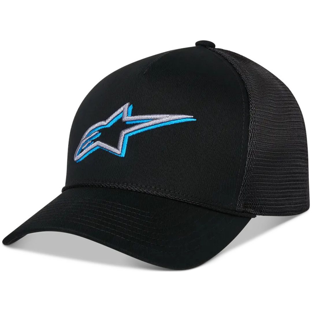 Keps Ageless Shadow Trucker Svart/Ljusblå ALPINESTARS En storlek