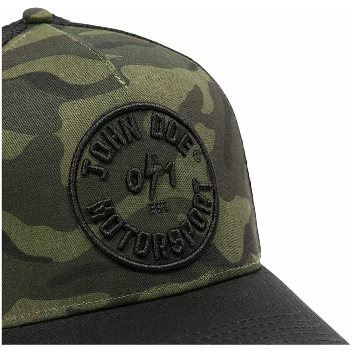 Keps Camo 0/1 Trucker Svart JOHN DOE En storlek – bild 5