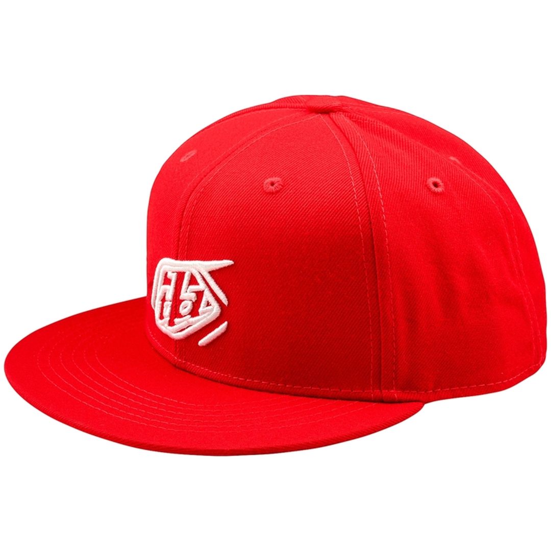 Keps Flat Bill Snapback Badge Röd TROY LEE DESIGNS En storlek vuxen