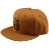 Keps Flat Bill Snapback Peace Brun TROY LEE DESIGNS En storlek vuxen – miniatyr 1