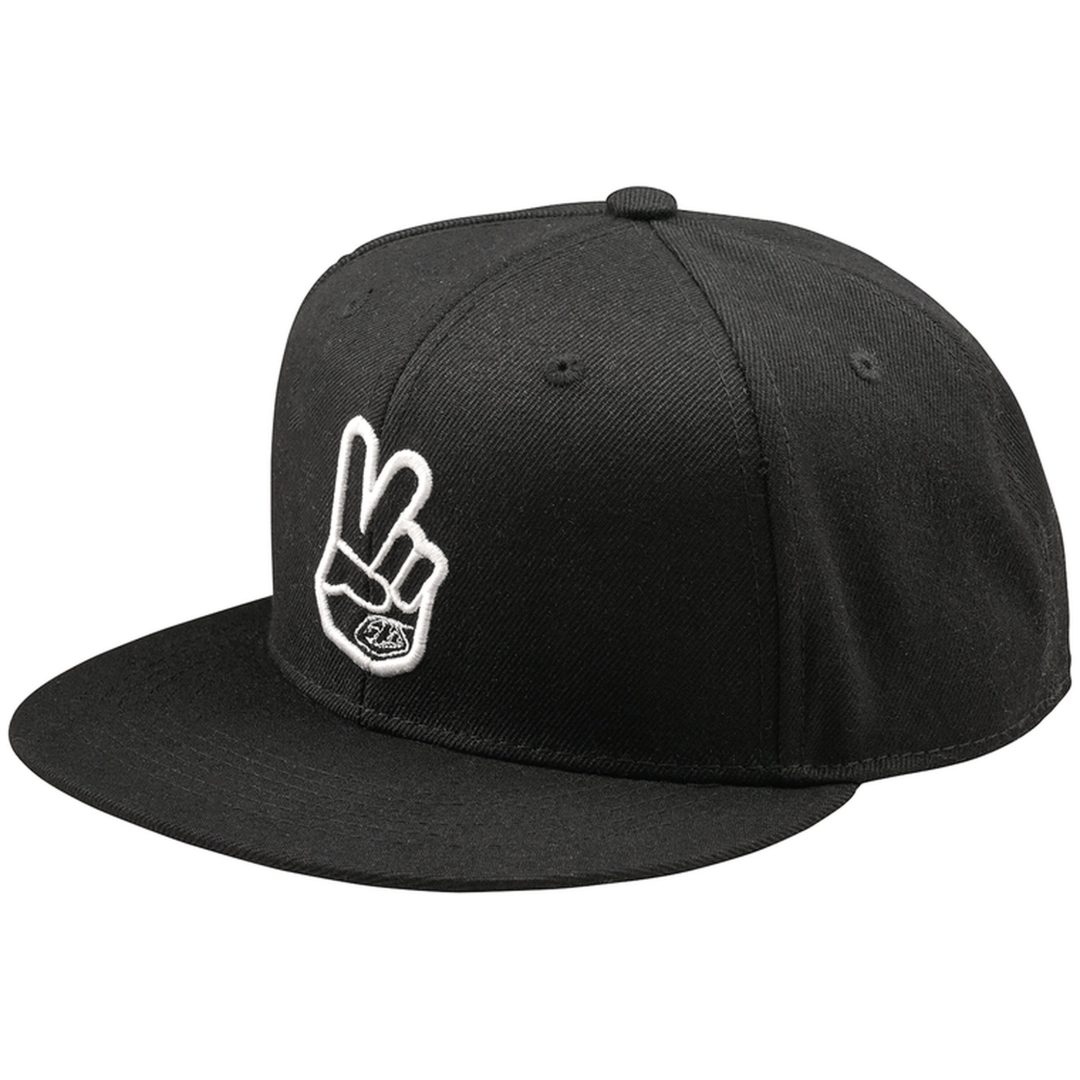 Keps Flat Bill Snapback Peace Svart TROY LEE DESIGNS En storlek vuxen