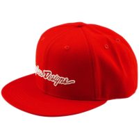 Keps Flat Bill Snapback Signature Röd TROY LEE DESIGNS