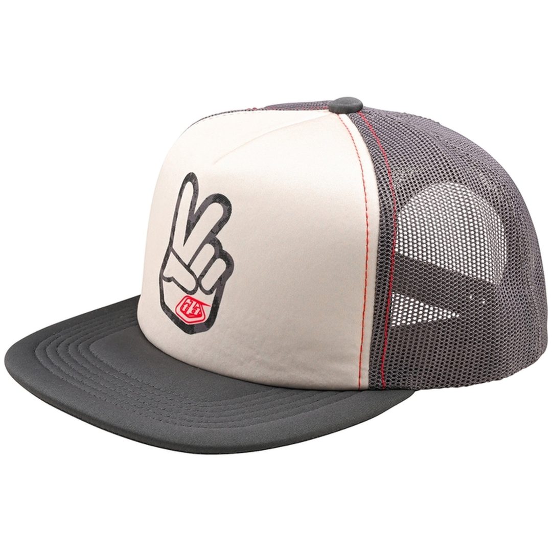 Keps Trucker Snapback Peace Out Vit TROY LEE DESIGNS En storlek vuxen