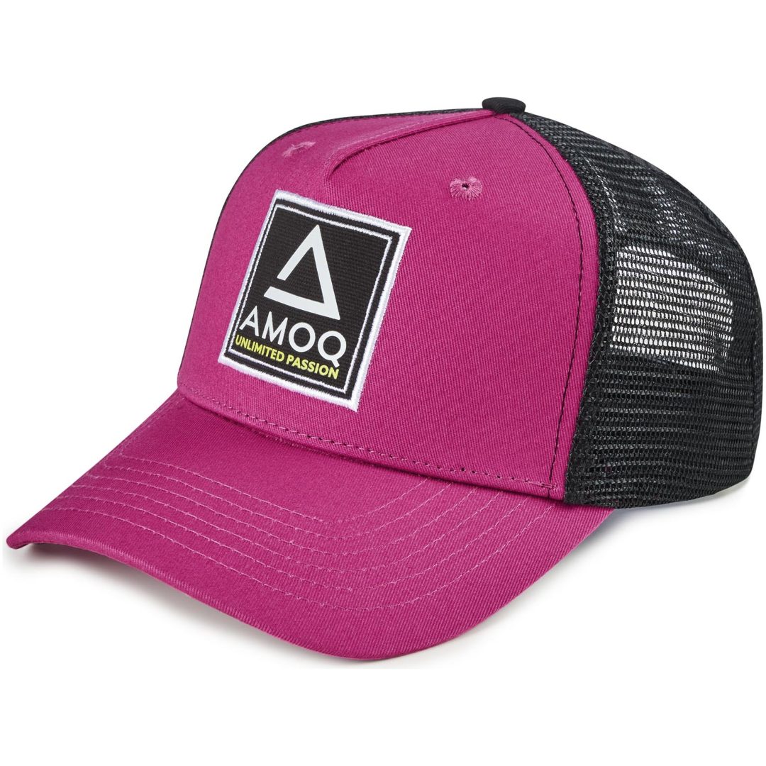 Keps Trucker Vinröd AMOQ En storlek
