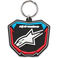 KEY FOB PLATE BLACK/BLUE/RED
