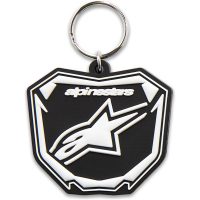 KEY FOB PLATE BLACK/WHITE