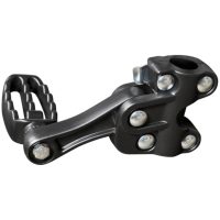 KIMPEX Adjustable Footrests For ATV Fender Guards, Black