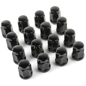KIMPEX Wheel Nuts M10 x 1.25 Closed Black - Set of 16