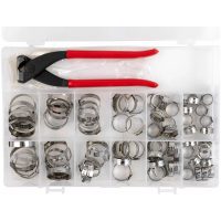 KIT, EAR CLAMP ASSORTMENT W JAW PINCER